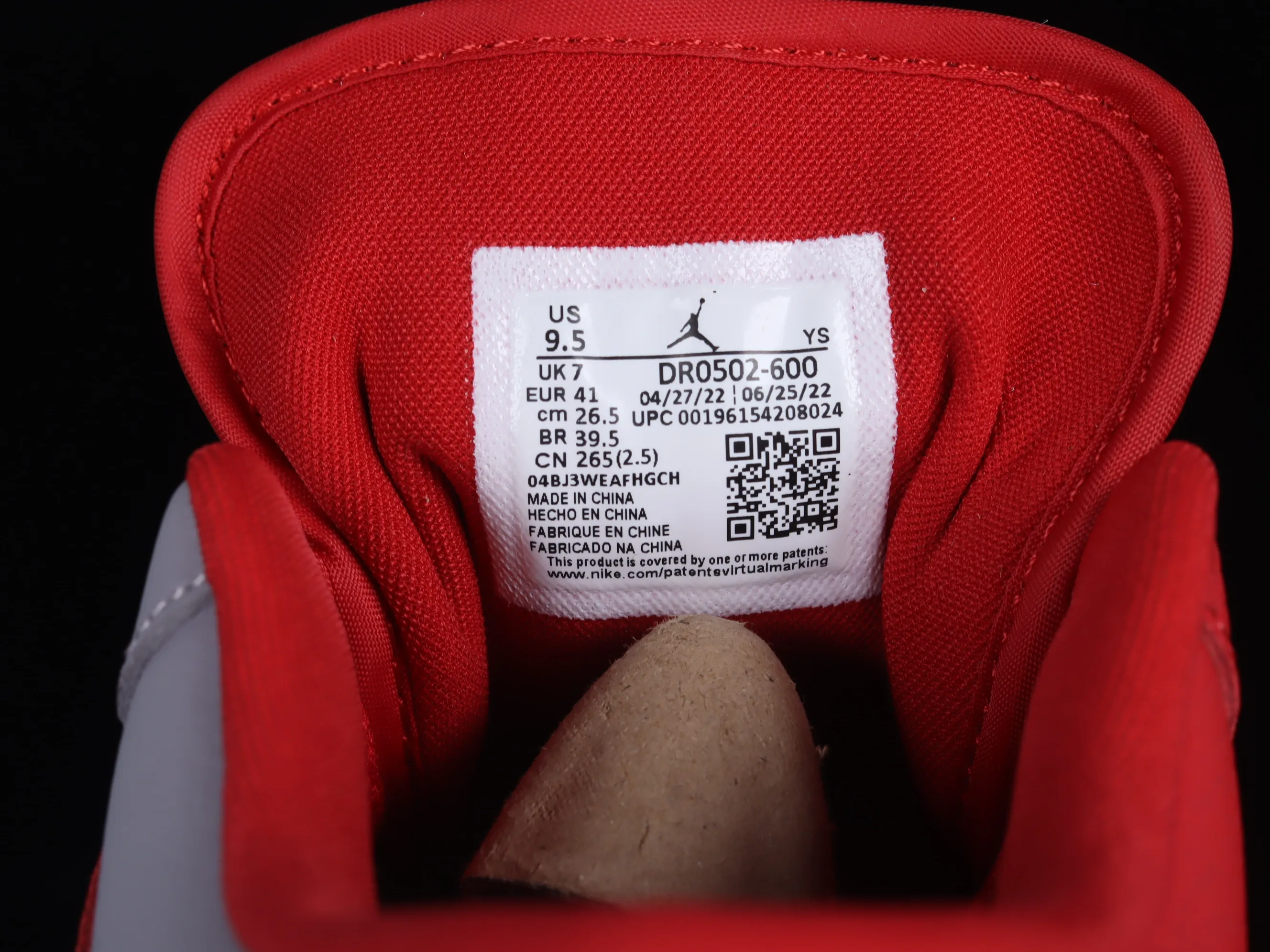 All categories Air Jordan Jordan series basketball shoes Air Jordan 1 Low Air Jordan 1 Low AJ1 Joe 1 gray red yin and yang color DR0502-600